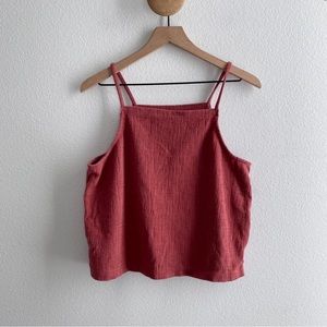 Madewell Texture & Thread Apron Tank Top
